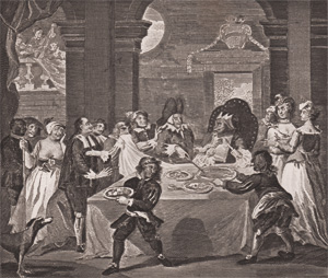 Sancho at the Feast, Starved by his Physician
